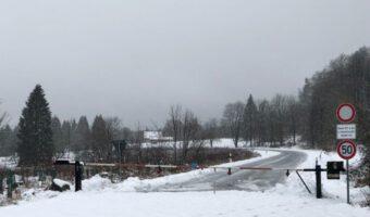 Der Schnee hält Einzug auf dem GeländeFoto: KWF/SM